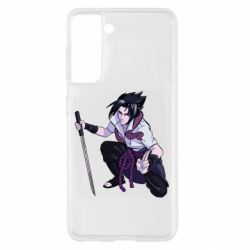 Чехол для Samsung S21 Sasuke with katana - PrintSalon