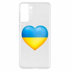 Чехол для Samsung S21+ Серце патріота - PrintSalon