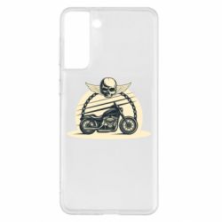 Чехол для Samsung S21+ Skull and Bike - PrintSalon