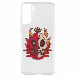 Чехол для Samsung S21+ Skull face - PrintSalon