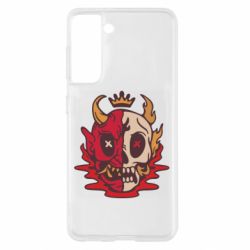 Чехол для Samsung S21 Skull face - PrintSalon