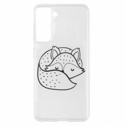 Чехол для Samsung S21 Sleeping fox - PrintSalon