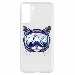Чехол для Samsung S21+ Snowboard Cat - PrintSalon