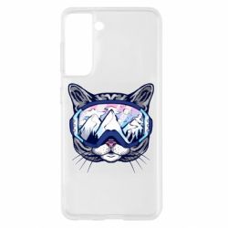 Чехол для Samsung S21 Snowboard Cat - PrintSalon