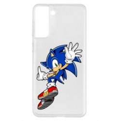 Чехол для Samsung S21+ Sonic and the jump - PrintSalon