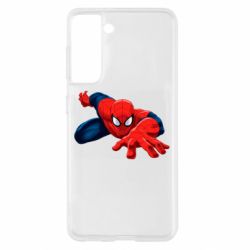 Чохол для Samsung S21 Spiderman and jump