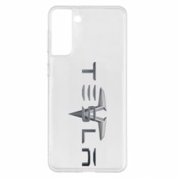 Чехол для Samsung S21+ Tesla Car logo - PrintSalon
