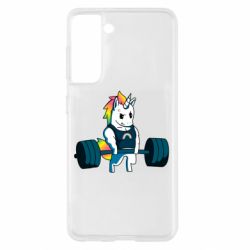Чехол для Samsung S21 The unicorn is rocking - PrintSalon