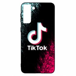 Чехол для Samsung S21+ Tiktok spray art - PrintSalon