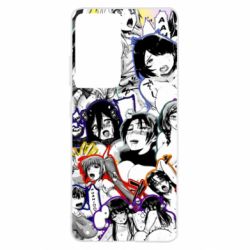 Чохол для Samsung S21 Ultra Ahegao anime characters manga - PrintSalon