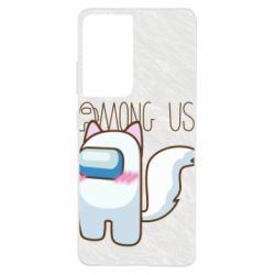 Чохол для Samsung S21 Ultra Among us cute cat - PrintSalon