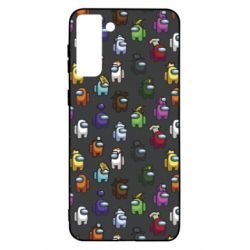 Чехол для Samsung S21 Ultra Among Us Pattern - PrintSalon