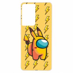 Чехол для Samsung S21 Ultra Among Us - Pikachu skin - PrintSalon