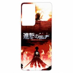 Чехол для Samsung S21 Ultra Attack of the Titans - PrintSalon