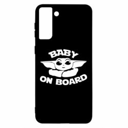 Чехол для Samsung S21 Ultra Baby on board yoda - PrintSalon