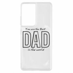 Чохол для Samsung S21 Ultra Best dad text - PrintSalon