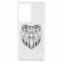 Чехол для Samsung S21 Ultra Bike Shield Art - PrintSalon