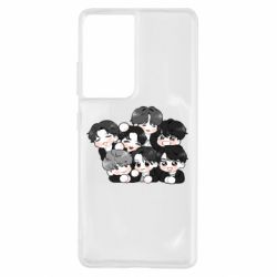 Чохол для Samsung S21 Ultra BTS Cute Art - PrintSalon