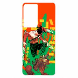 Чохол для Samsung S21 Ultra Человек Бензопила - PrintSalon