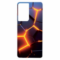 Чохол для Samsung S21 Ultra Cracked Blocks - PrintSalon