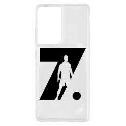 Чехол для Samsung S21 Ultra Cristiano Ronaldo Silhouette Art - PrintSalon