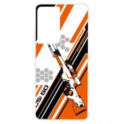 Чохол для Samsung S21 Ultra CS: GO AWP Asiimov Skin - PrintSalon