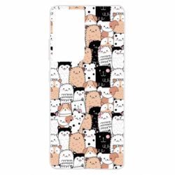 Чохол для Samsung S21 Ultra Cute dogs pattern - PrintSalon