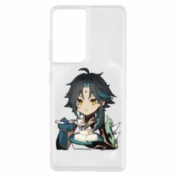 Чехол для Samsung S21 Ultra Cяо кушает - PrintSalon