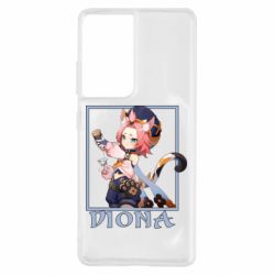 Чехол для Samsung S21 Ultra Diona Genshin Impact - PrintSalon