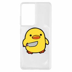 Чохол для Samsung S21 Ultra Duckling With A Knife - PrintSalon