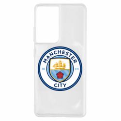 Чехол для Samsung S21 Ultra FC Manchester City Logo - PrintSalon