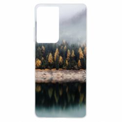 Чехол для Samsung S21 Ultra Forest by the lake - PrintSalon