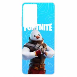 Чехол для Samsung S21 Ultra Fortnite Snowman - PrintSalon