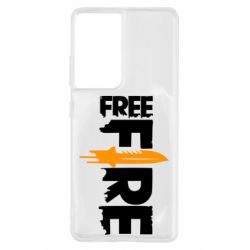 Чохол для Samsung S21 Ultra Free Fire vertical logo - PrintSalon
