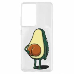 Чехол для Samsung S21 Ultra Funny avocado - PrintSalon