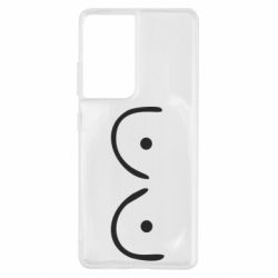 Чехол для Samsung S21 Ultra Funny tits - PrintSalon