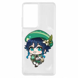 Чохол для Samsung S21 Ultra Genshin Impact chibi Venti - PrintSalon