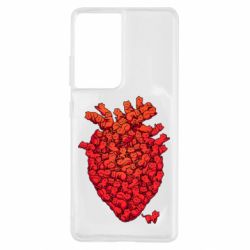Чехол для Samsung S21 Ultra Heart of many cats - PrintSalon