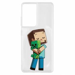 Чохол для Samsung S21 Ultra Heroes from Minecraft - PrintSalon