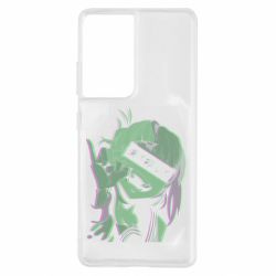 Чехол для Samsung S21 Ultra Himiko Toga glitch - PrintSalon