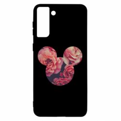 Чехол для Samsung S21 Ultra Inner world flowers mickey mouse - PrintSalon