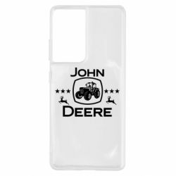 Чехол для Samsung S21 Ultra John Deere and tractor fanArt - PrintSalon