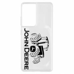 Чохол для Samsung S21 Ultra John Deere Logo, Tractor - PrintSalon