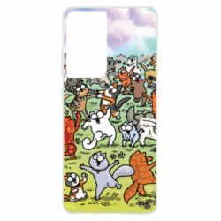 Чохол для Samsung S21 Ultra Коти танцюють - PrintSalon