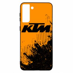 Чехол для Samsung S21 Ultra KTM and grunge background - PrintSalon