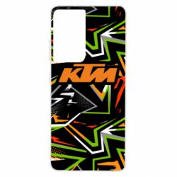 Чохол для Samsung S21 Ultra KTM orange logo - PrintSalon
