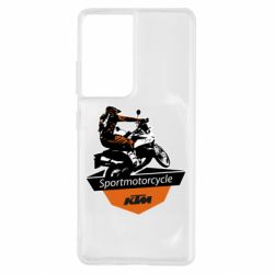 Чехол для Samsung S21 Ultra KTM Sportmotorcycle Art - PrintSalon