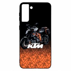 Чехол для Samsung S21 Ultra KTM Sportmotorcycle-PrintSalon Чехол для Samsung S21 Ultra KTM Sportmotorcycle