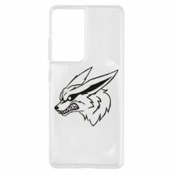 Чехол для Samsung S21 Ultra Kurama line art - PrintSalon