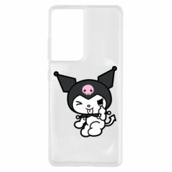 Чехол для Samsung S21 Ultra Kuromi hello kitty - PrintSalon